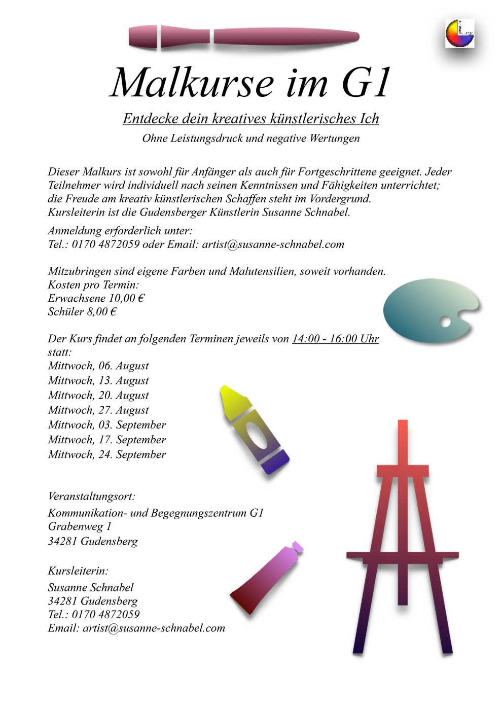 Flyer Malkurs